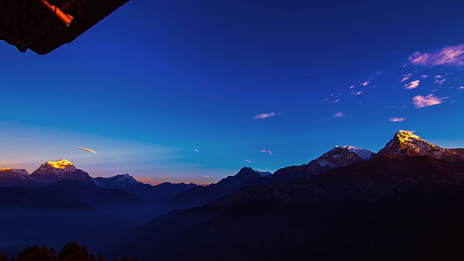 mountain, himalayas, landscape, sky, rock, nepal, snow, outdoor, HD wallpaper