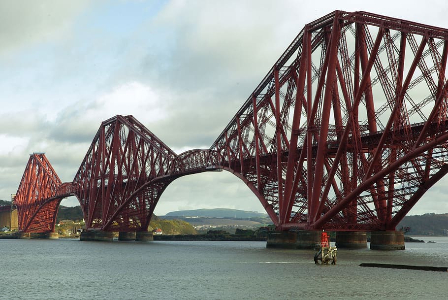bridge, edinburgh, scotland, connection, water, architecture HD wallpaper