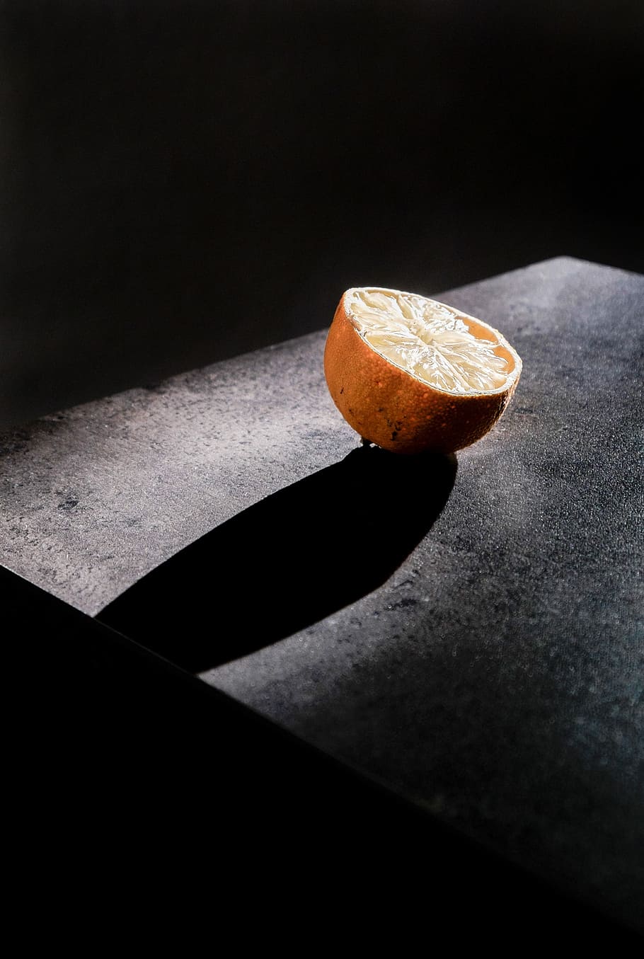 Lemon, citrus, dried, fruit, minimal, minimalistic, simple, simplistic HD wallpaper