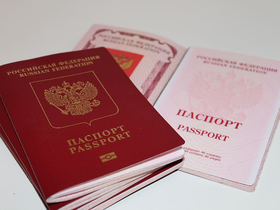 russia, passport, document, emigration and Immigration, travel HD wallpaper