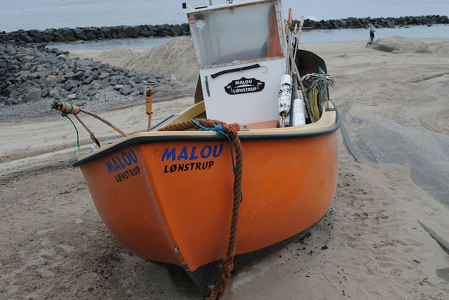 cutter, boat, beach, land, sand, water, nautical vessel, no people HD wallpaper