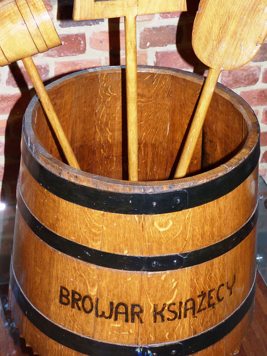 Beer, Brewery, Tools, Barrel, Wood, Tree, very old, ancient HD wallpaper