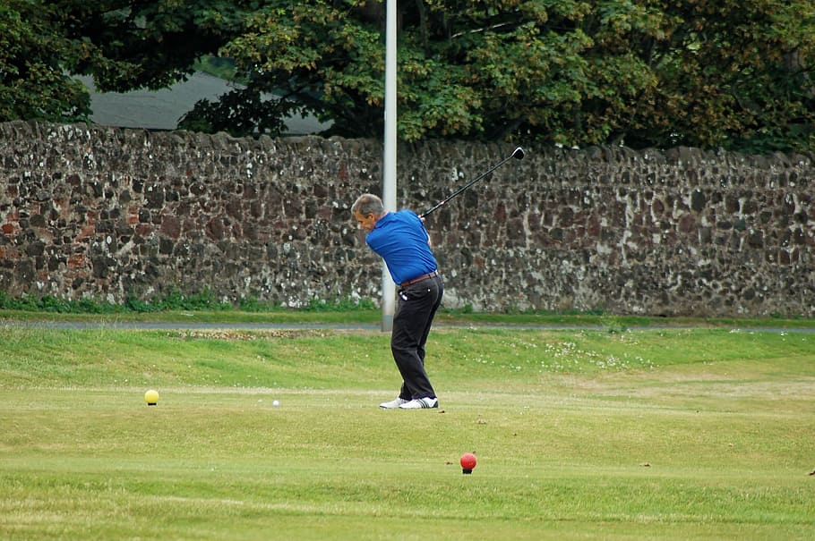 Tee, Shot, Golf Swing, golfer, tee shot, golf course, sport HD wallpaper