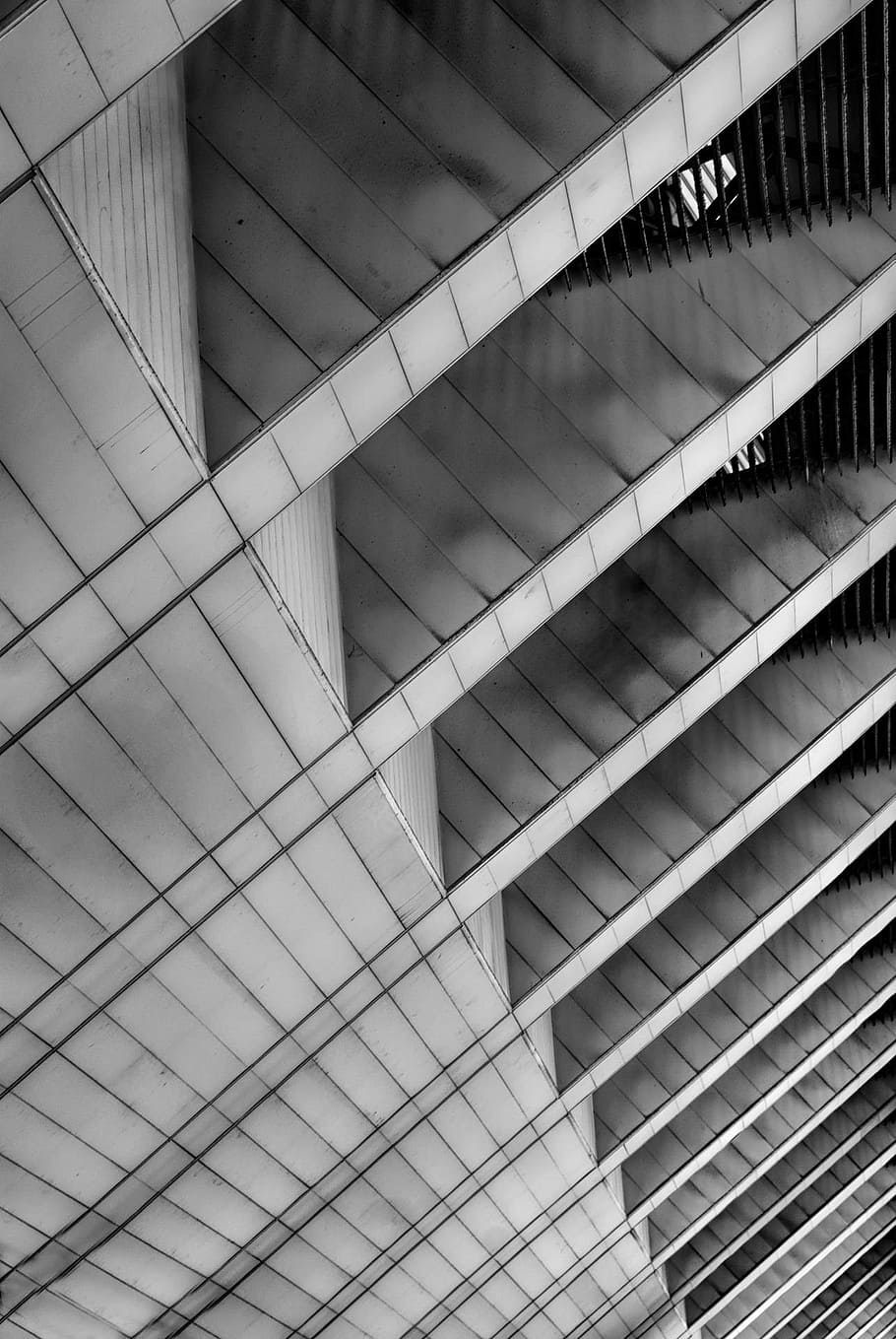 architecture, concrete, construction, design, wall, building HD wallpaper