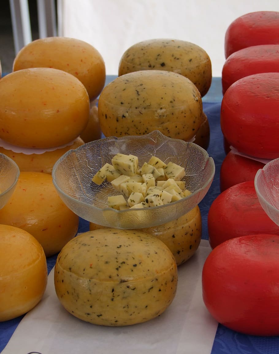 cheese, herb cheese, tasting, sample, market, hearty, food HD wallpaper