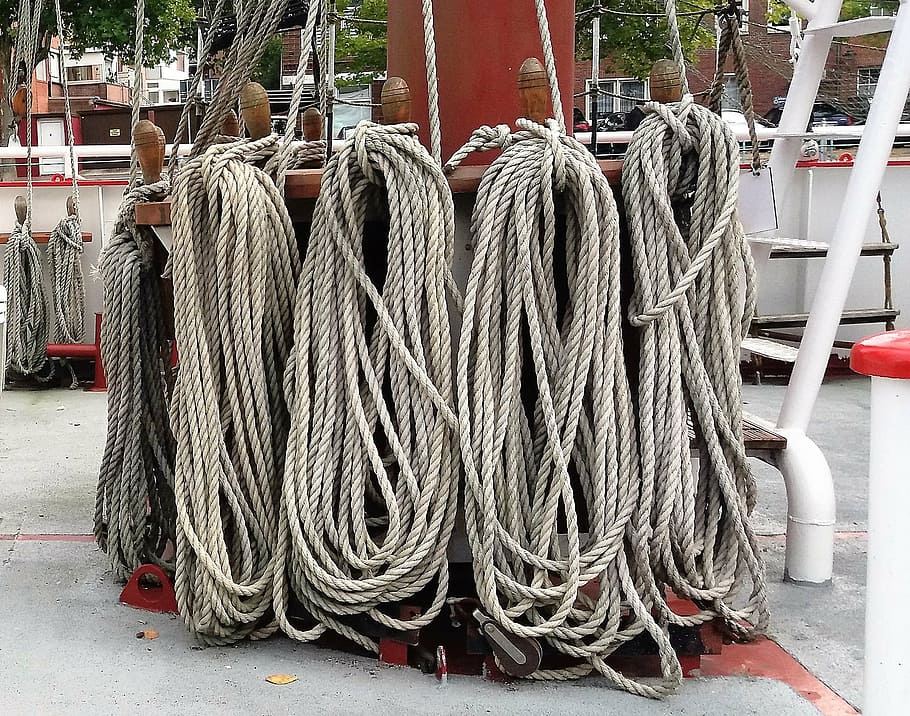 selie, loop, accessories, nautical, ship, rope, stack, day HD wallpaper