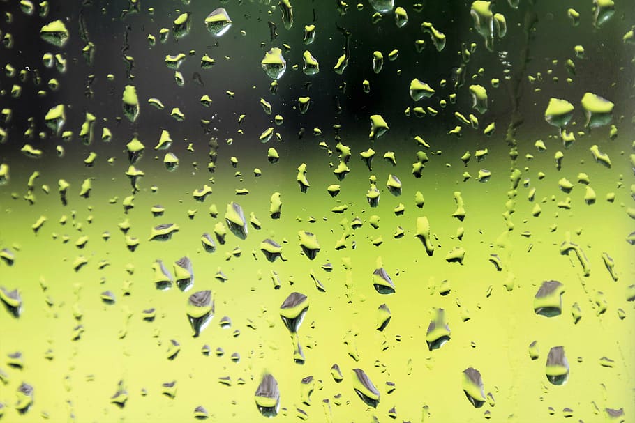 raindrops, window, glass, texture, macro, water, backgrounds HD wallpaper