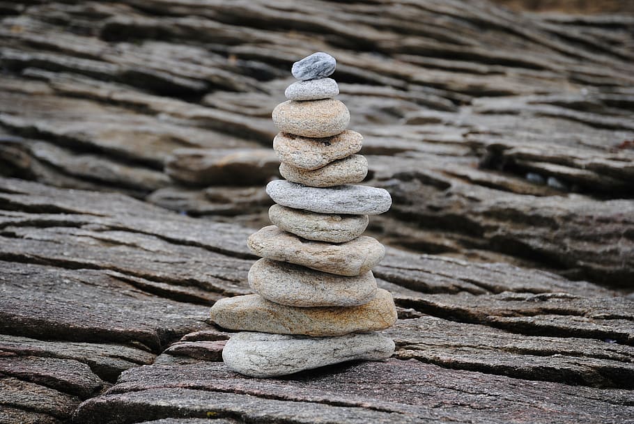 stones, tower, stacked, rest, meditation, balance, stone - object HD wallpaper
