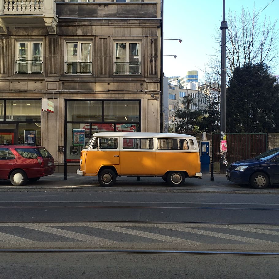 Cucumber, Bus, Yellow, taxi, car, city, street, transportation HD wallpaper