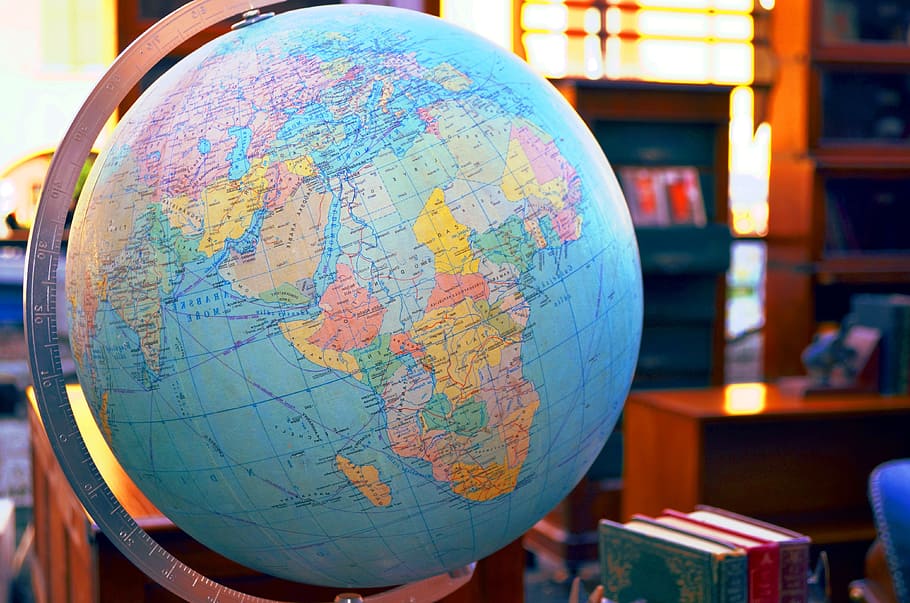 map of the world, antiques, the globe, flea market, sphere, HD wallpaper