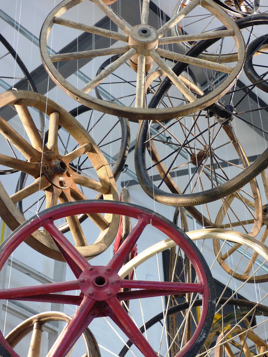 wheel, wheels, car, spokes, the background, tourism, design HD wallpaper
