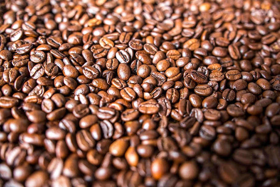 bunch of coffee beans, seed, organic, java, heap, grind, roast