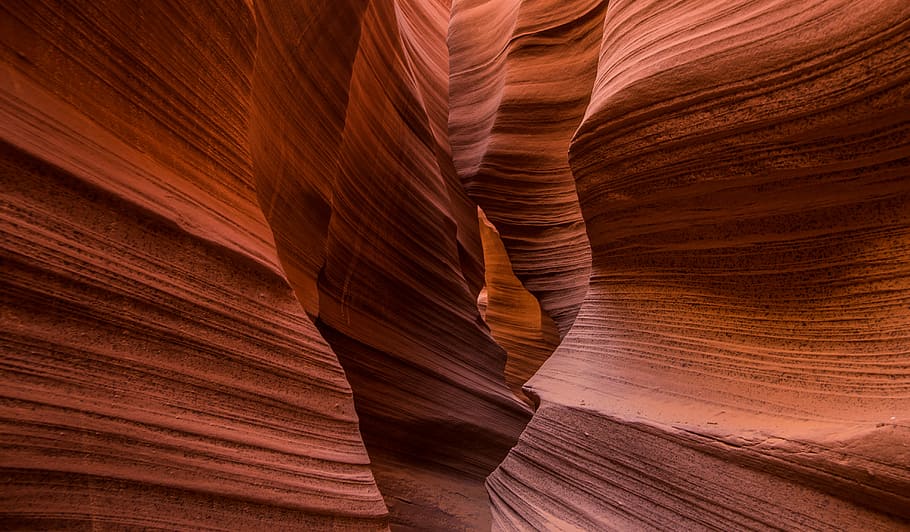 brown cave wallpaper, shallow photography of brown canyon, light HD wallpaper