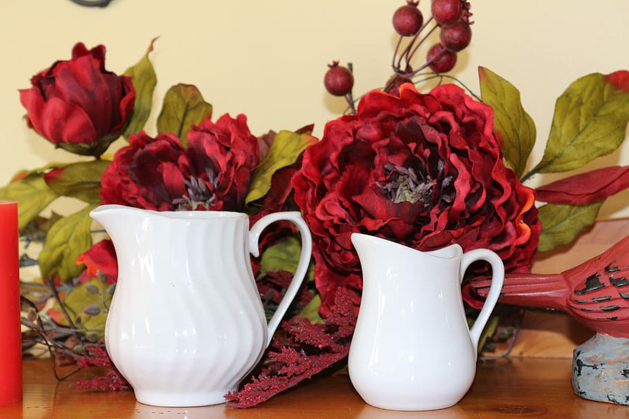 White, Pitcher, Creamer, Kitchenware, container, handle, no people HD wallpaper