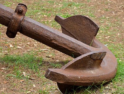 Old, Anchor, Rustic, Vintage, old anchor, rusty, antique, metal HD wallpaper