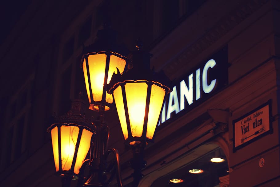 lamp, light, budapest, lighting equipment, illuminated, low angle view HD wallpaper