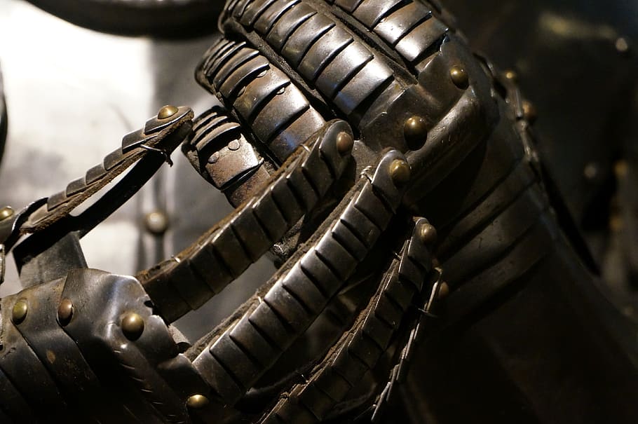 old, steel, armor, hands, metallic, surface, antique, aged HD wallpaper