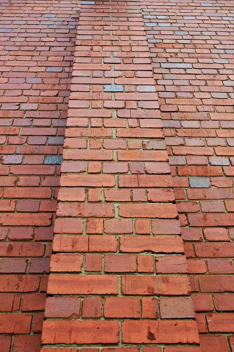 Tall, High, Red, Wall, Brick, bricks, block, brickwork, construction HD wallpaper