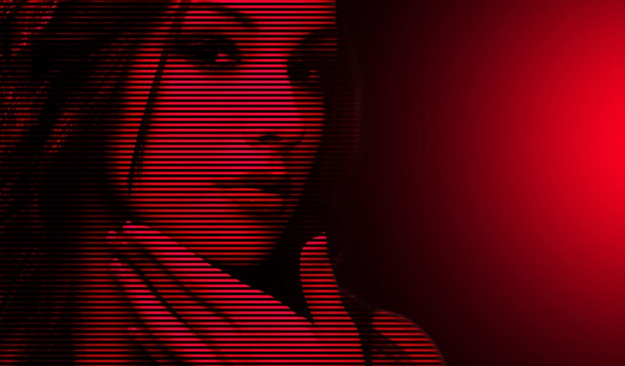 red color, pattern, girl, music, arts culture and entertainment HD wallpaper