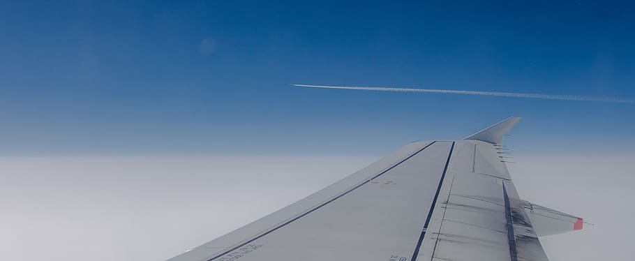 sky, outdoors, nature, transportation system, cloud, air vehicle HD wallpaper