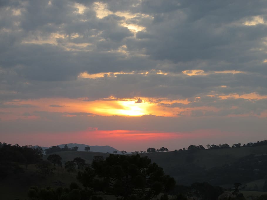 sol, sky, sunset, sunrise, dawn, eventide, landscapes, dramatic sky HD wallpaper