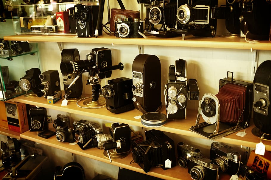 camera, classic, equipment, indoors, industry, lens, luxury, HD wallpaper