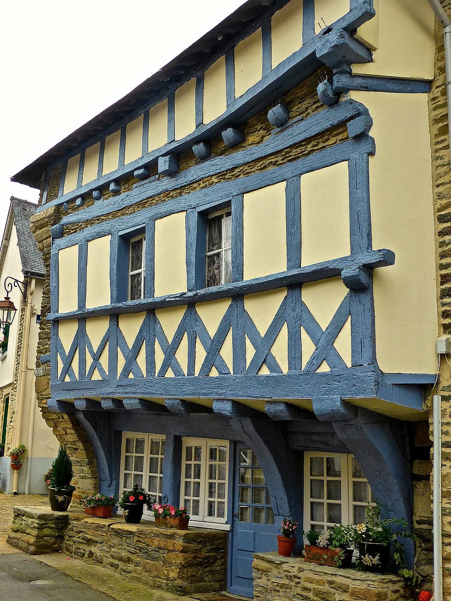 medieval, half timbered, architecture, facade, exterior, heritage HD wallpaper