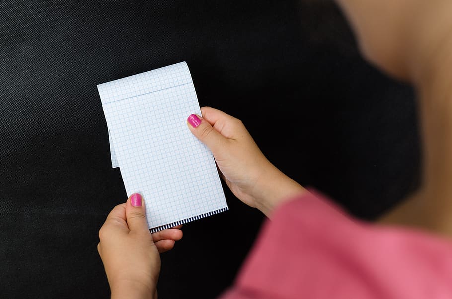 person holding white graphing paper, shirt, pink, sweet, cute