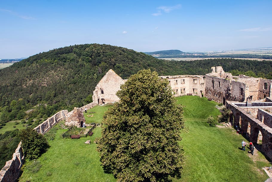 castle, ruin, middle ages, thuringia germany, architecture HD wallpaper