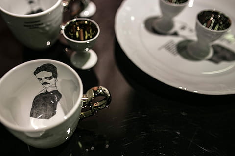 Collection of fancy tea cups, elegant, design, close-up, crockery HD wallpaper