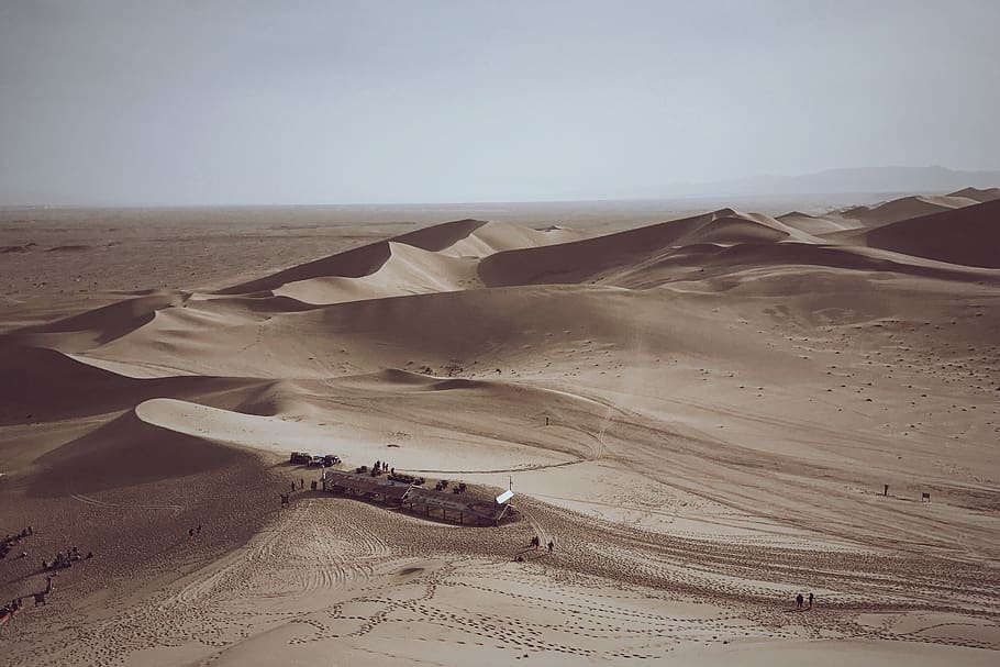 desert, mingsha, dune, landscape, sand, scenics - nature, environment HD wallpaper