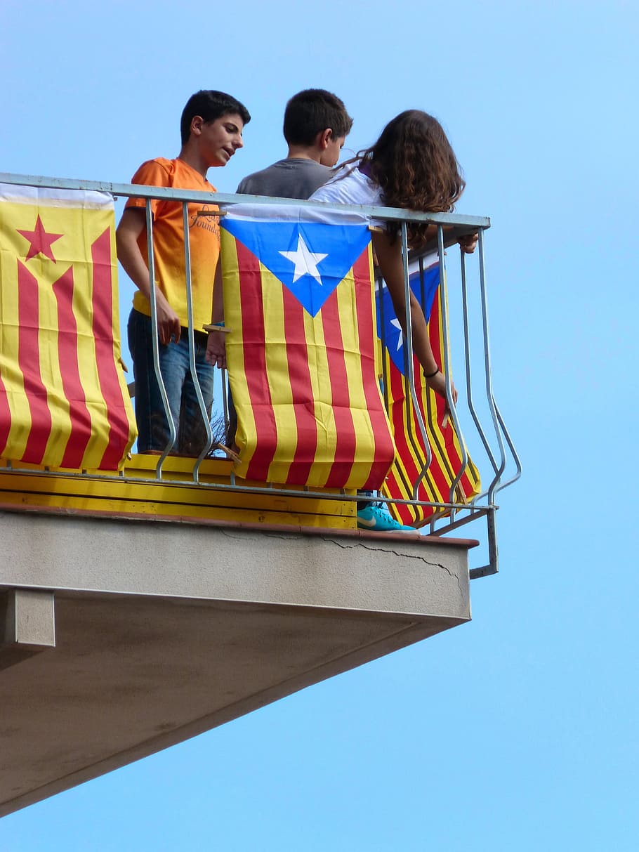 Balcony, Catalunya, Independence, Future, estelada, outdoors HD wallpaper