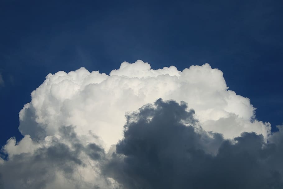 cumulus, cloud, white, steam, sky, blue, cloud - sky, beauty in nature HD wallpaper