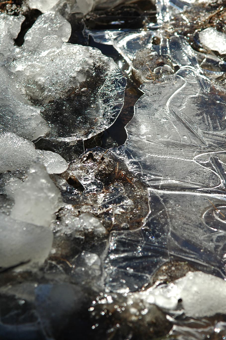ice, winter, water, cold temperature, frozen, backgrounds, full frame HD wallpaper