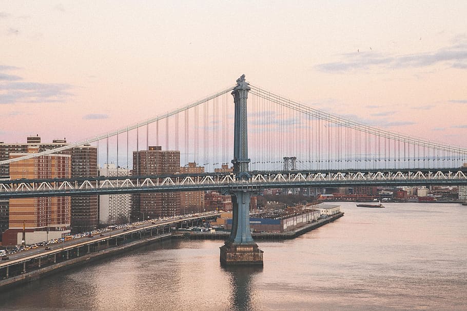 untitled, suspension, bridge, cables, architecture, landmark HD wallpaper