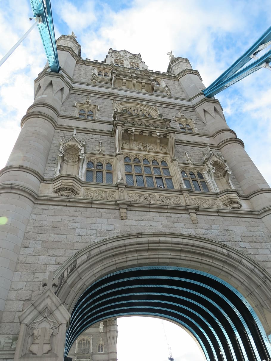 bridge, london, tower, architecture, built structure, sky, low angle view HD wallpaper