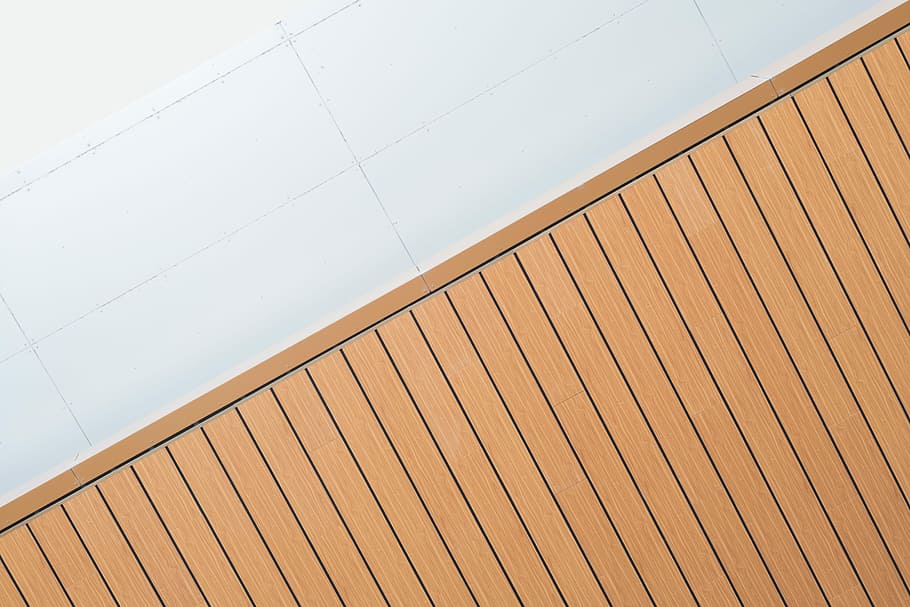 beige wooden planks, untitled, ceiling, architectural detail HD wallpaper