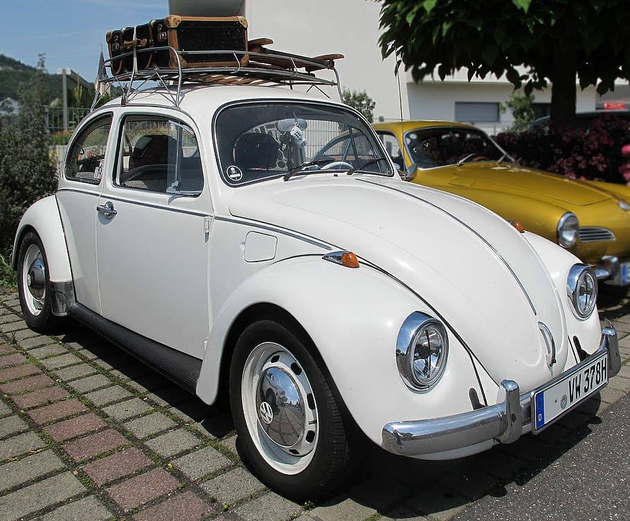 Vw Beetle, Oldtimer, collector's item, classic, nostalgia, automotive HD wallpaper