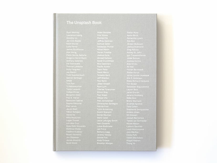 The Unspalsh Book, gray, letters, writings, white, unsplash HD wallpaper