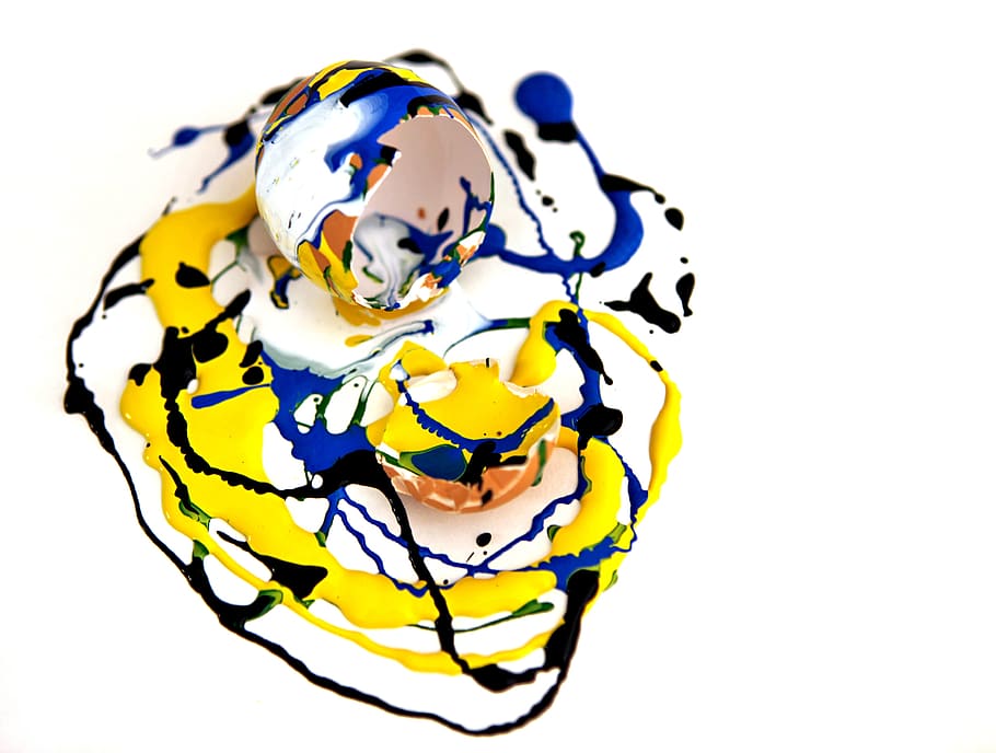 egg, eggshell, hen's egg, broken, open, color, eggs color, empty HD wallpaper