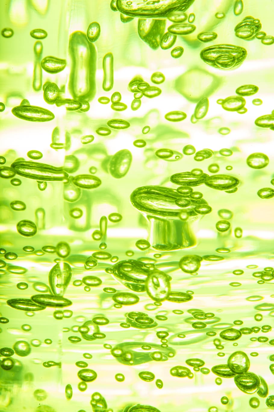 Bubble, Air, Drop, Abstract, green, pattern, macro, beautiful HD wallpaper