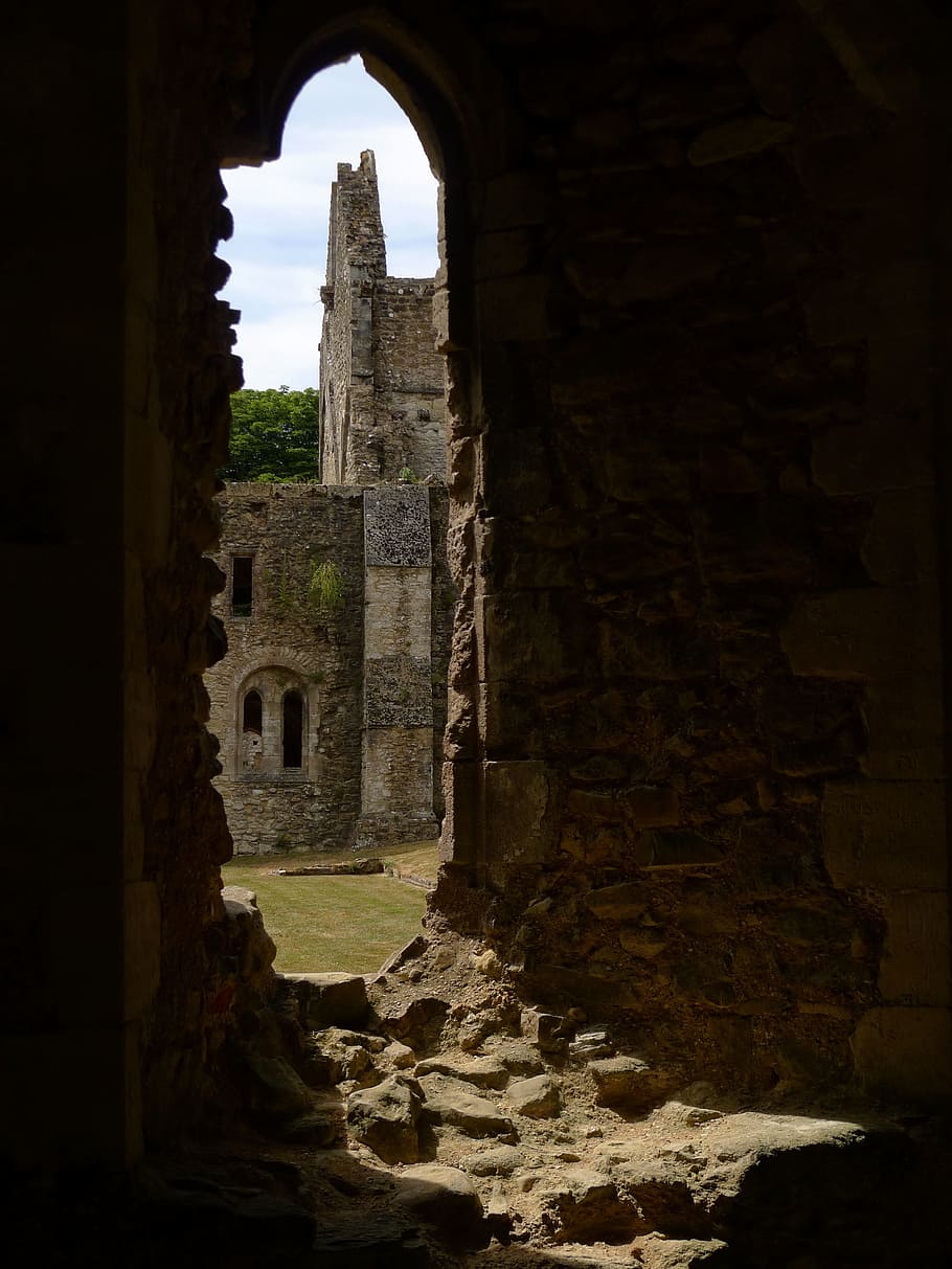 Ruins, Netley Abbey, Monastery, uk, old, stone, cloister, chapel HD wallpaper