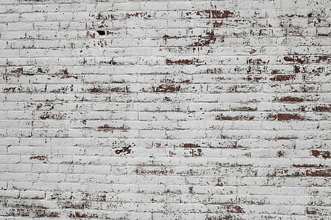 white and brown concrete brick wall, white painted brick wall HD wallpaper