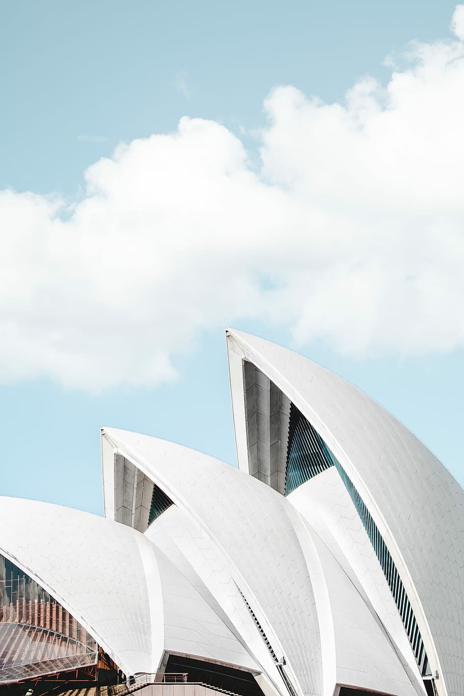 Sydney Opera House, Australia, minimal, cloud, sky, buiding, operahouse