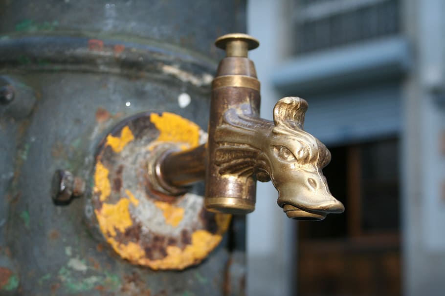 old, tap, source, metal, art and craft, focus on foreground HD wallpaper