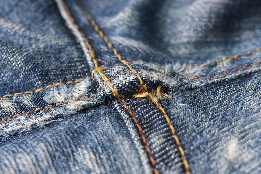 Fabric, Sewing, Jeans, Textile, Old, nobody, cotton, horizontal HD wallpaper