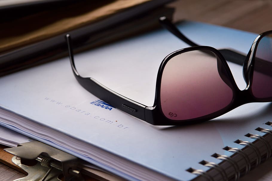 sunglasses, notebook, table, eyewear, clipboard, paper, eyeglasses HD wallpaper