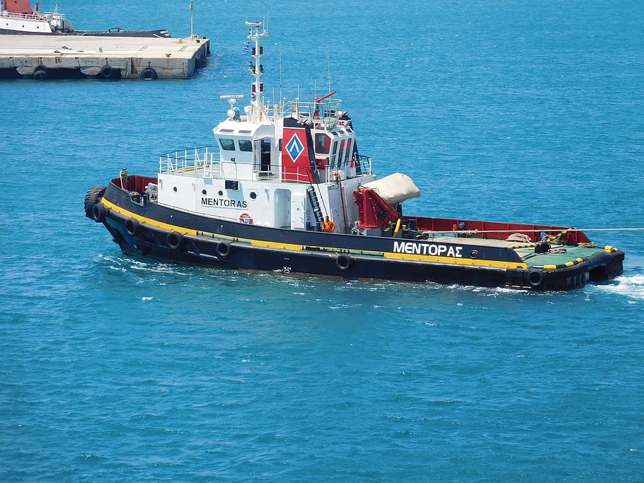 tug, boat, greece, transportation, nautical vessel, mode of transportation HD wallpaper