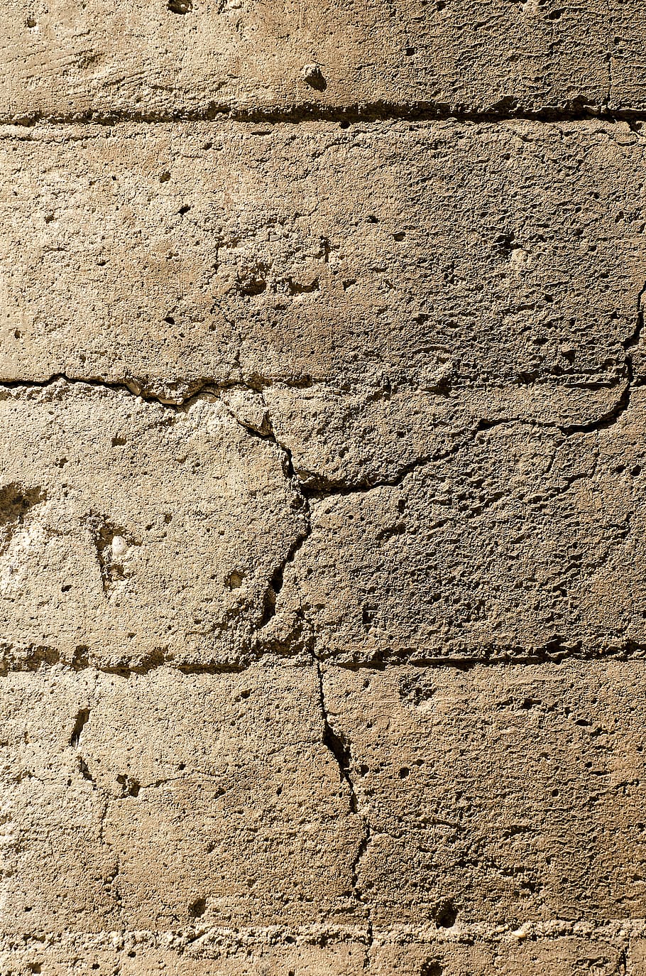 cement, texture, background, wall, cement wall, bricks, cracked HD wallpaper