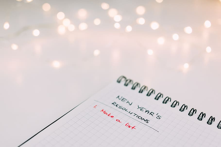 notebook, paper, write, reminders, blur, close-up, indoors HD wallpaper